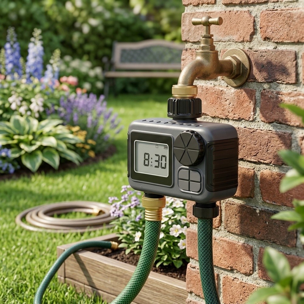 Timer Dual Outlet - Bahçe Sulama Zamanlayıcısı Çift Çıkışlı ABS